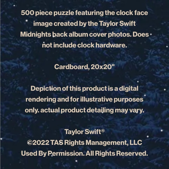 NEW Taylor Swift Midnights Puzzle - Picture 3 of 7